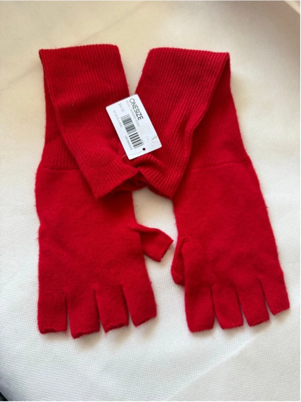 NWT Wool Cashmere Convertible Gloves RED